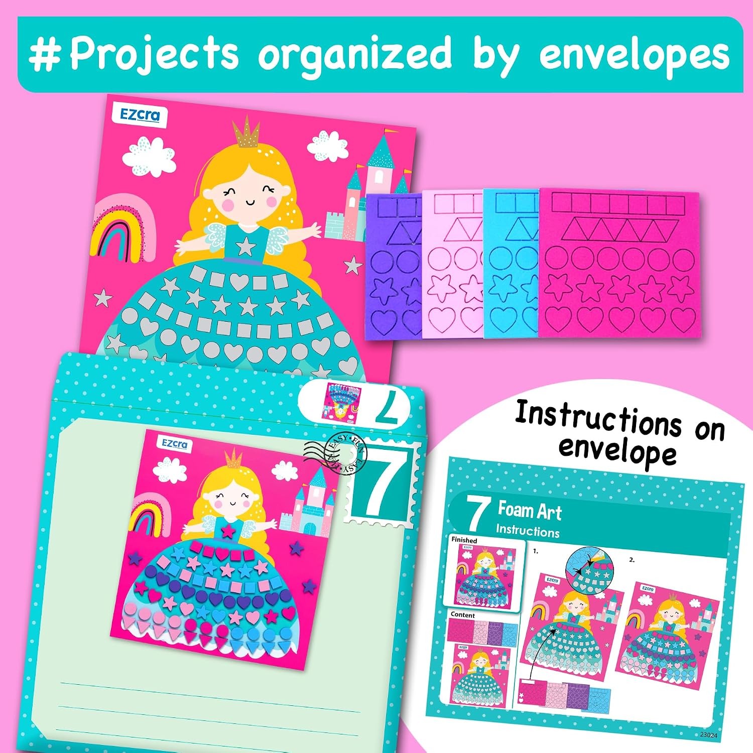 Craft-It-All Kids Craft Box with 21 Unicorn and Fantasy Projects