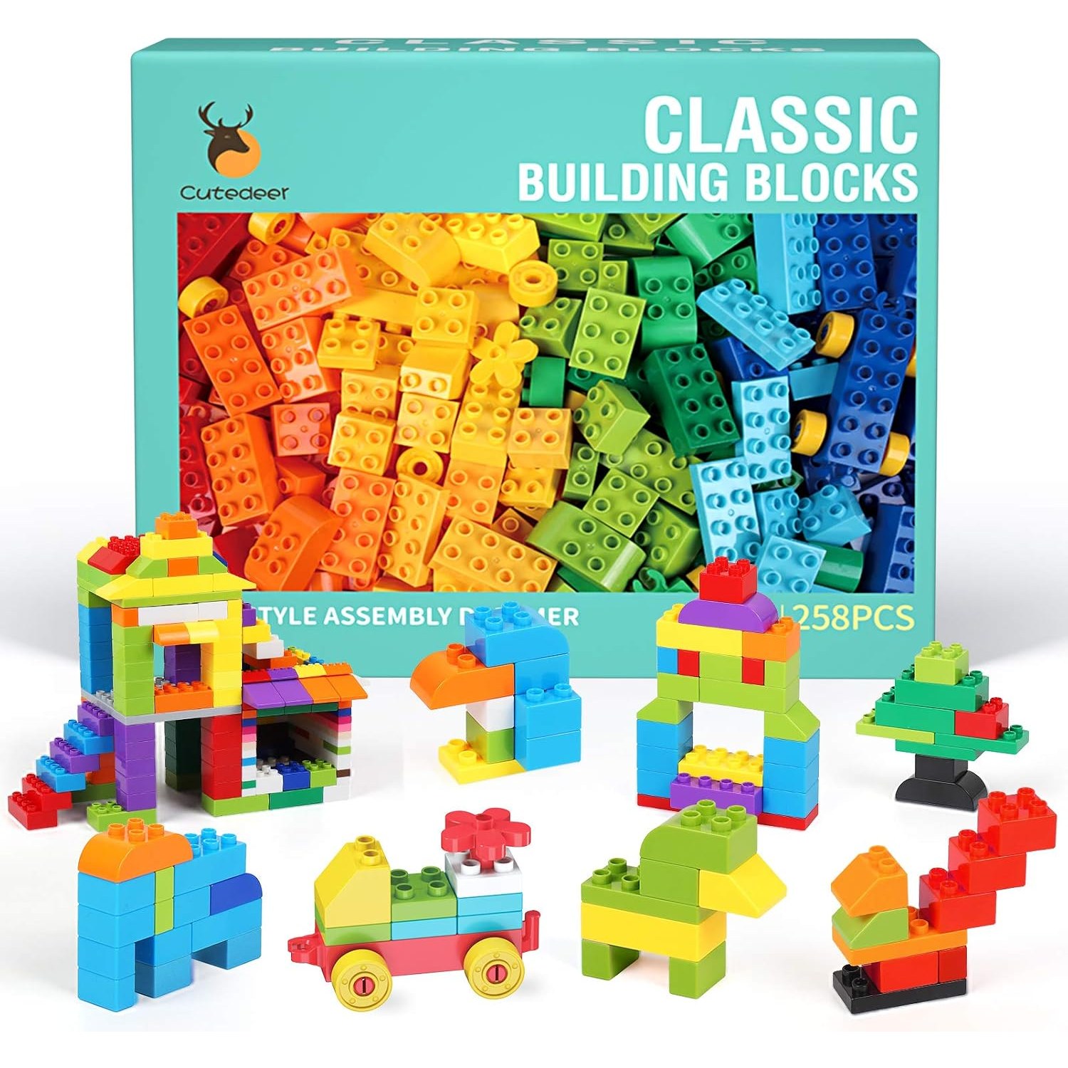 258 Piece Big Building Blocks Set