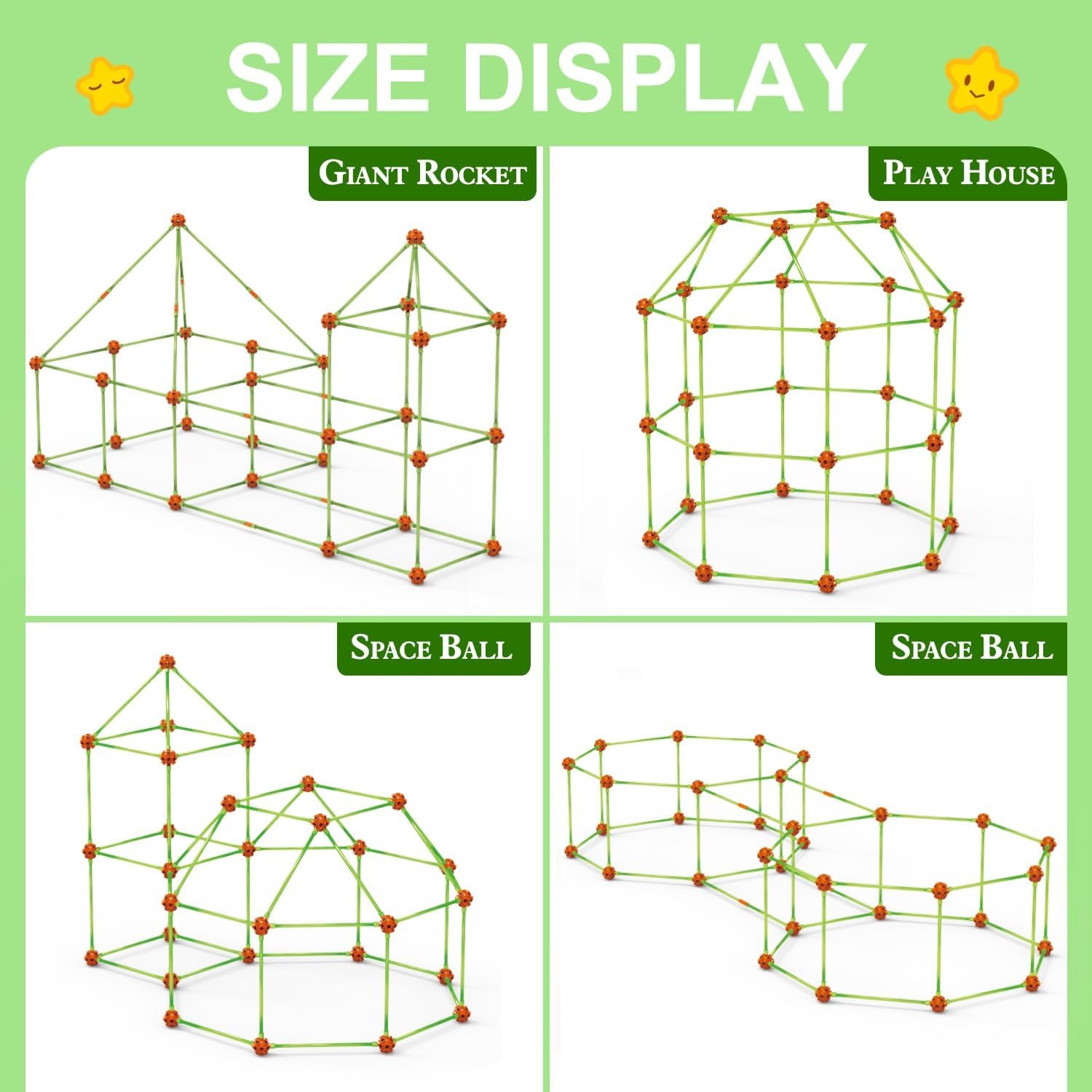 Fort Building Kit 140 Piece Ultimate Creative Set