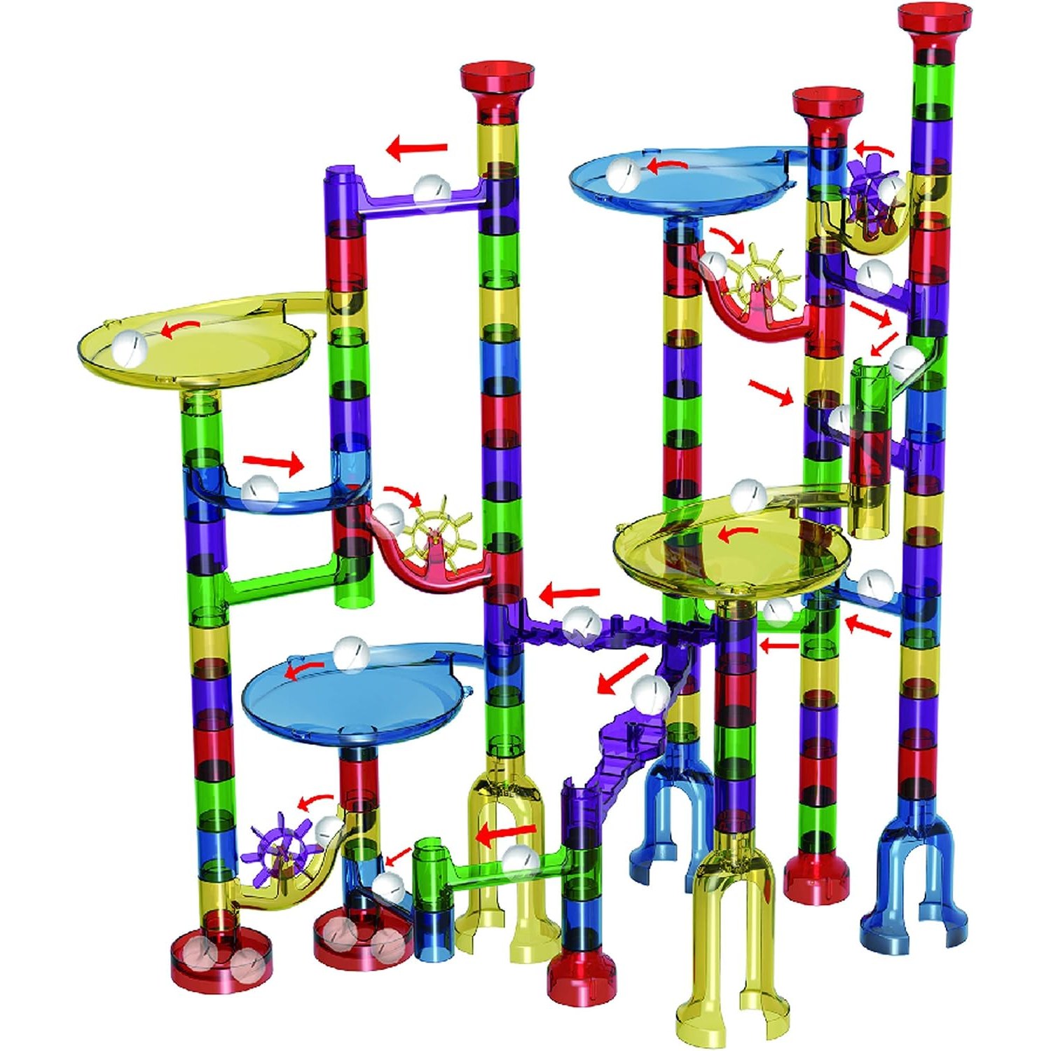162 Piece Marble Run Set with Storage Tub