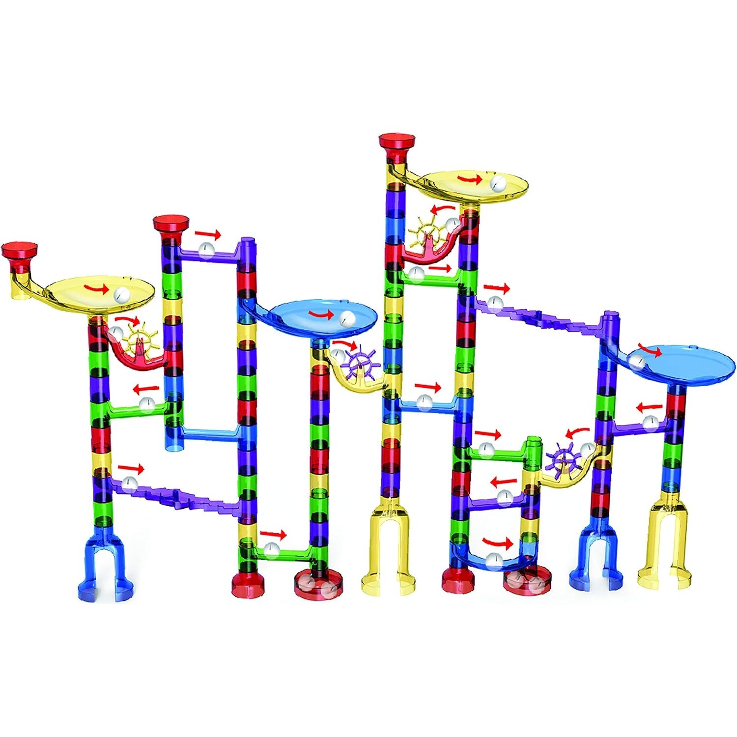 162 Piece Marble Run Set with Storage Tub: image 10