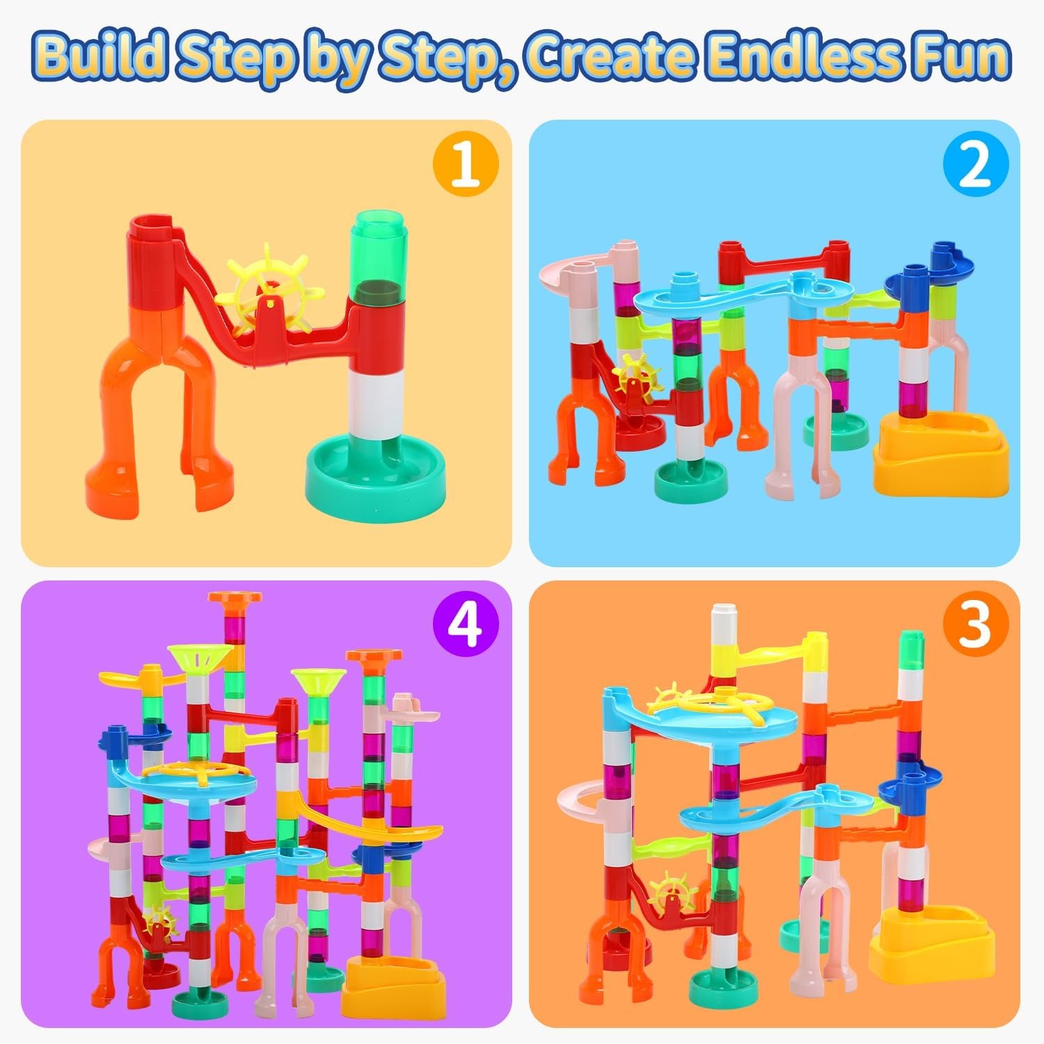 105 Piece Marble Run Building Kit