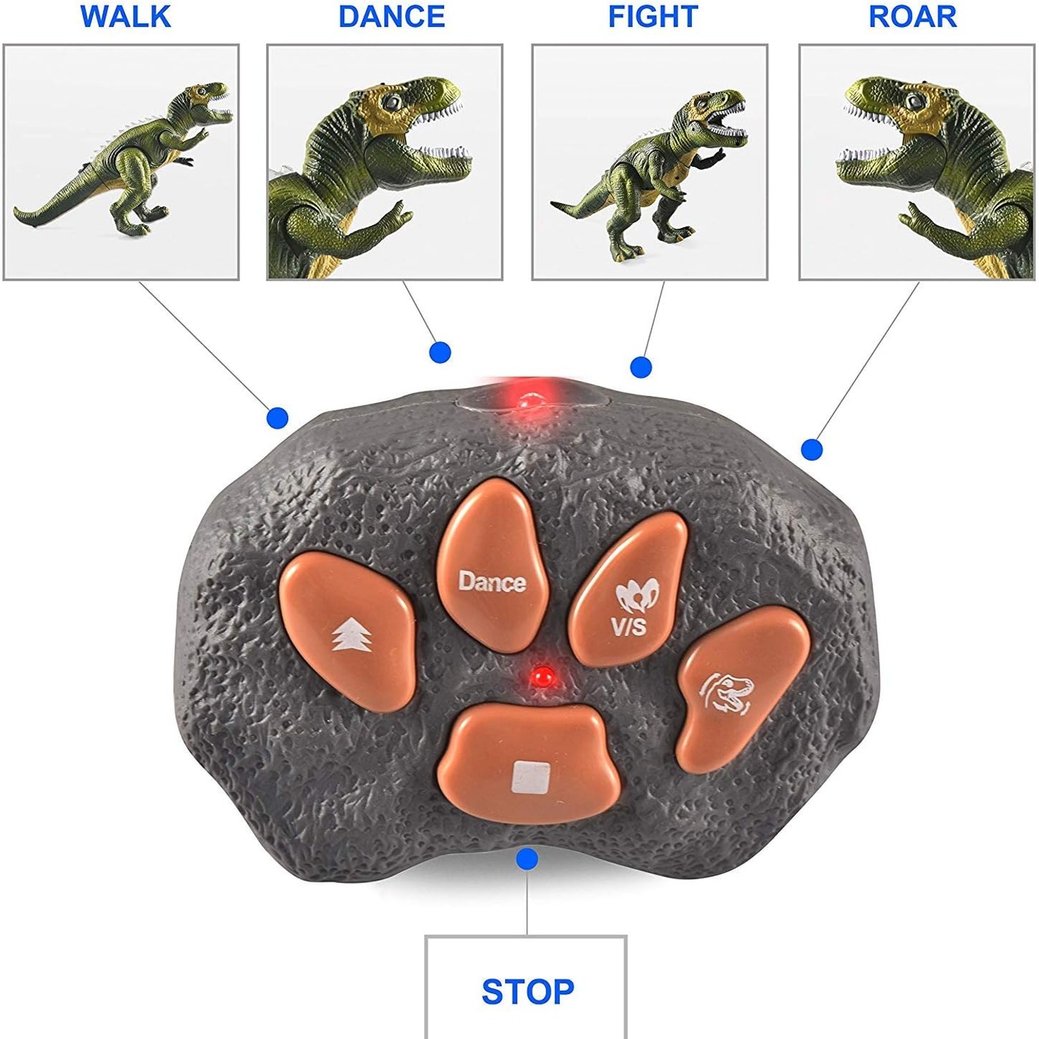 Remote Control Walking and Roaring Robot Dinosaur