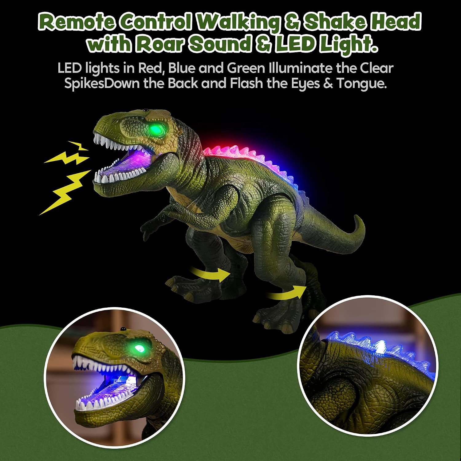 Remote Control Walking and Roaring Robot Dinosaur