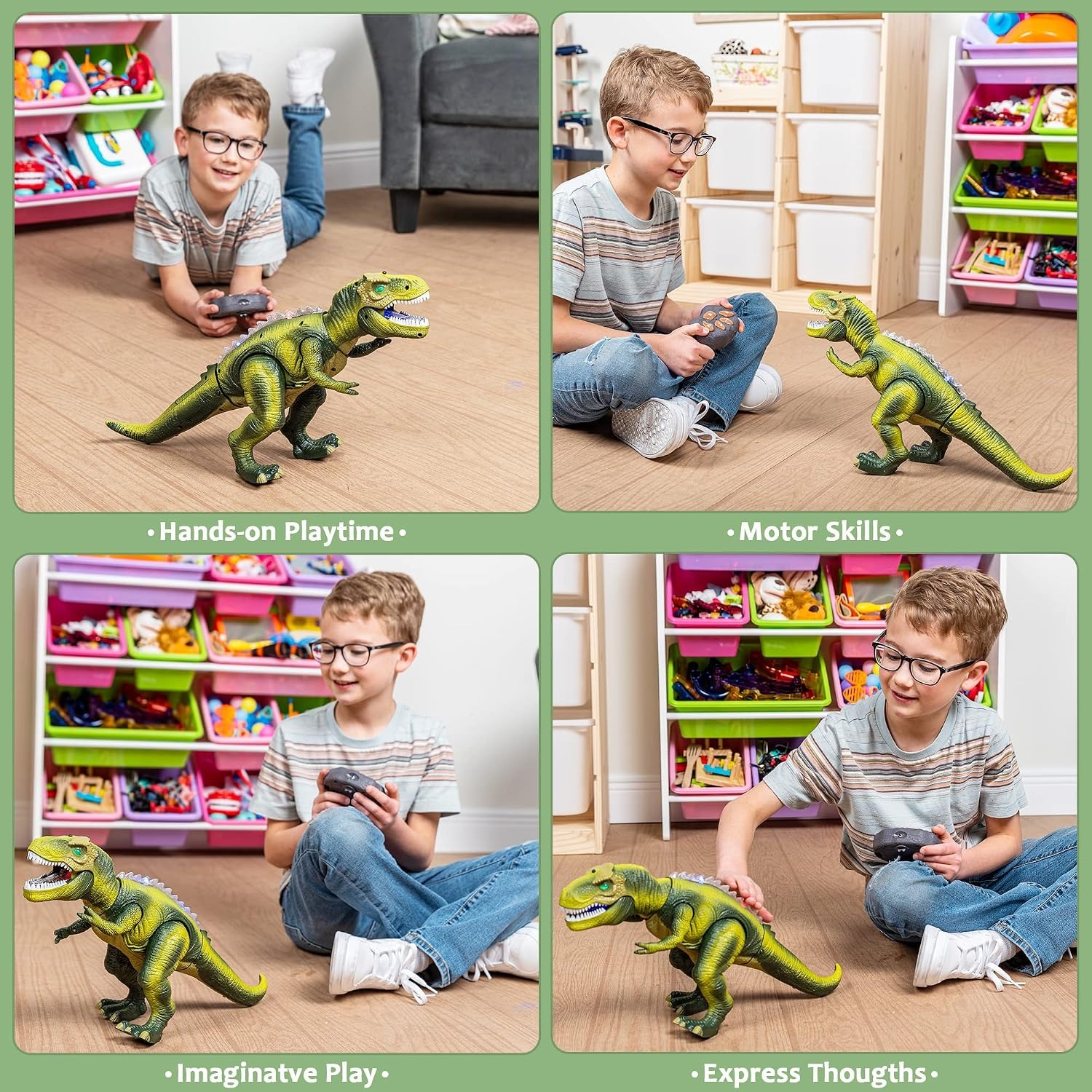 Remote Control Walking and Roaring Robot Dinosaur