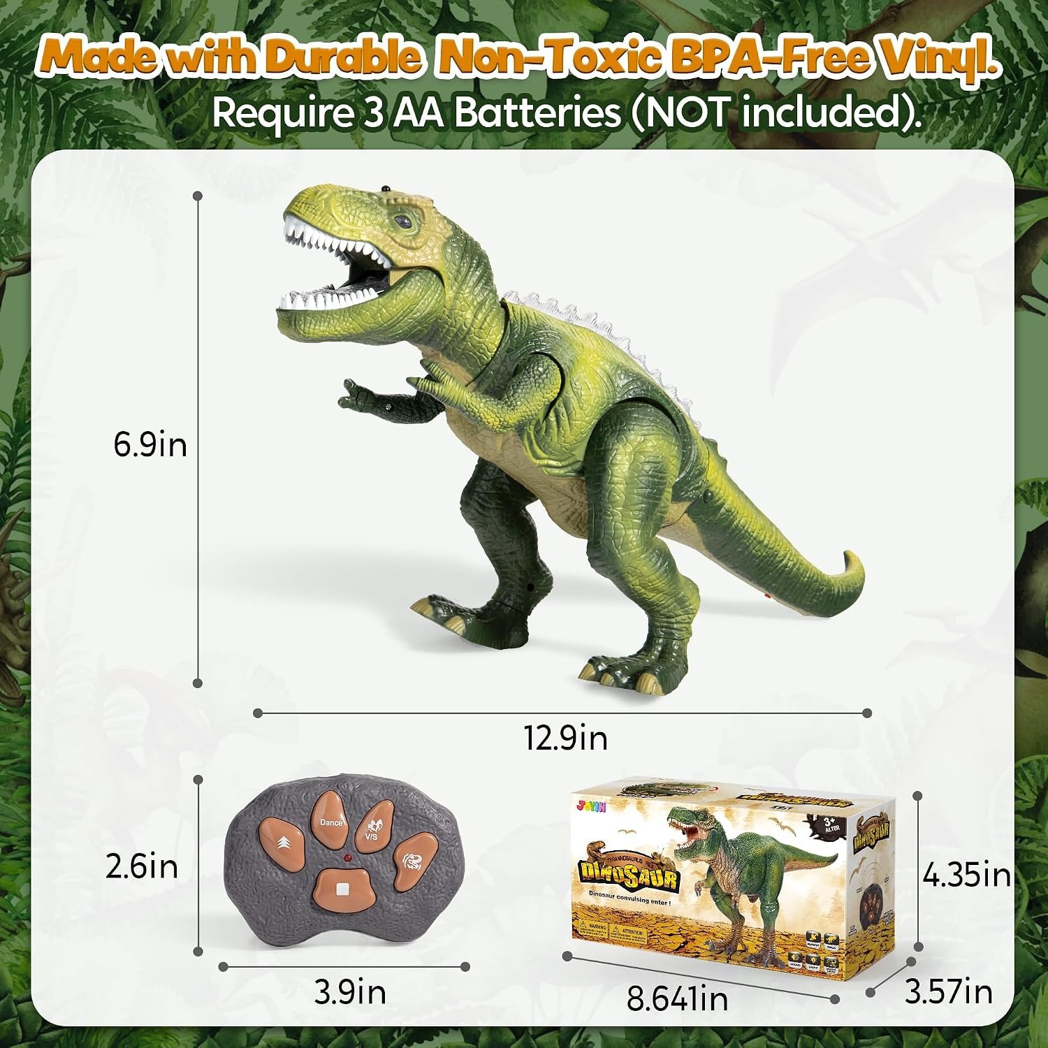 Remote Control Walking and Roaring Robot Dinosaur