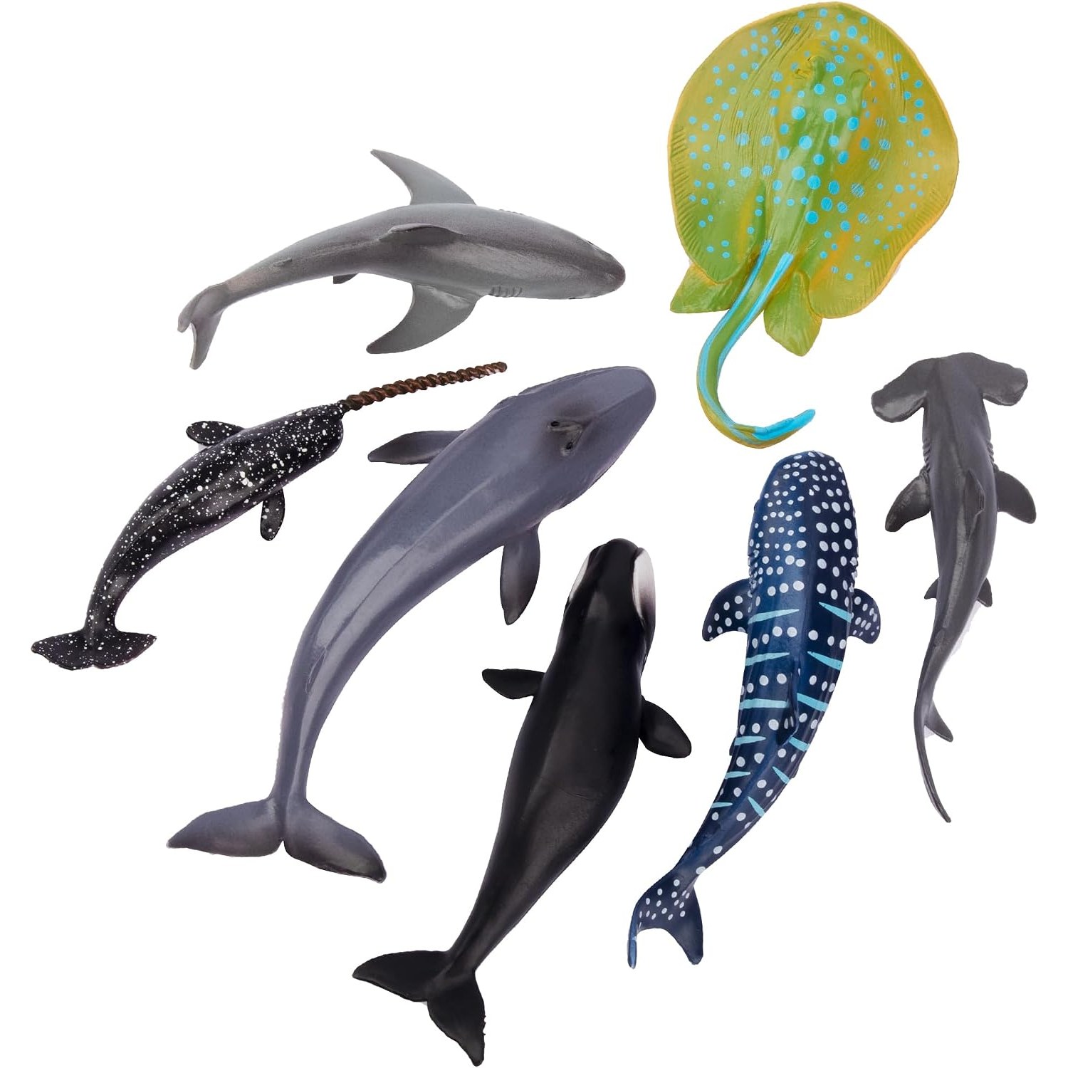 24-Piece Mini Sea Animal Figurines Set