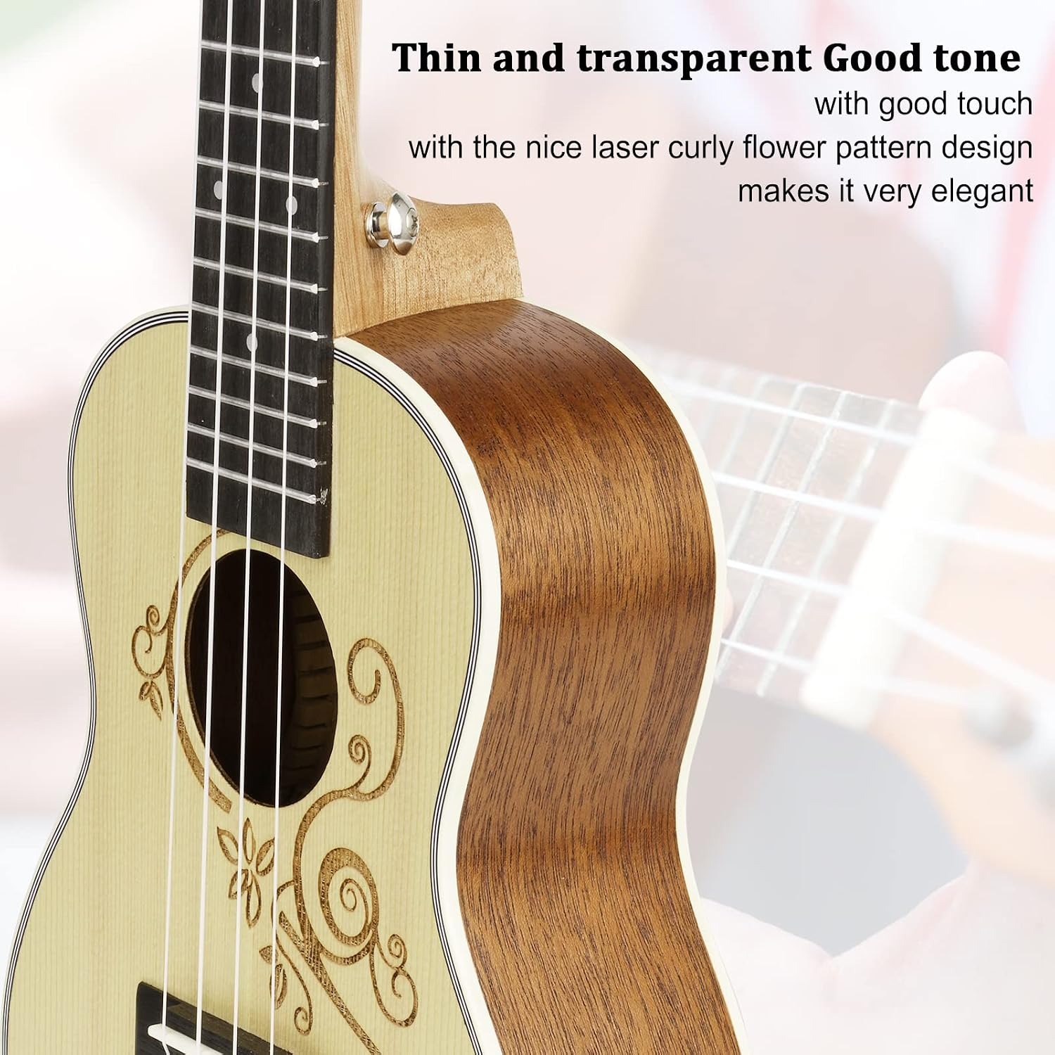 23 Inch Concert Ukulele Beginner Set: image 3