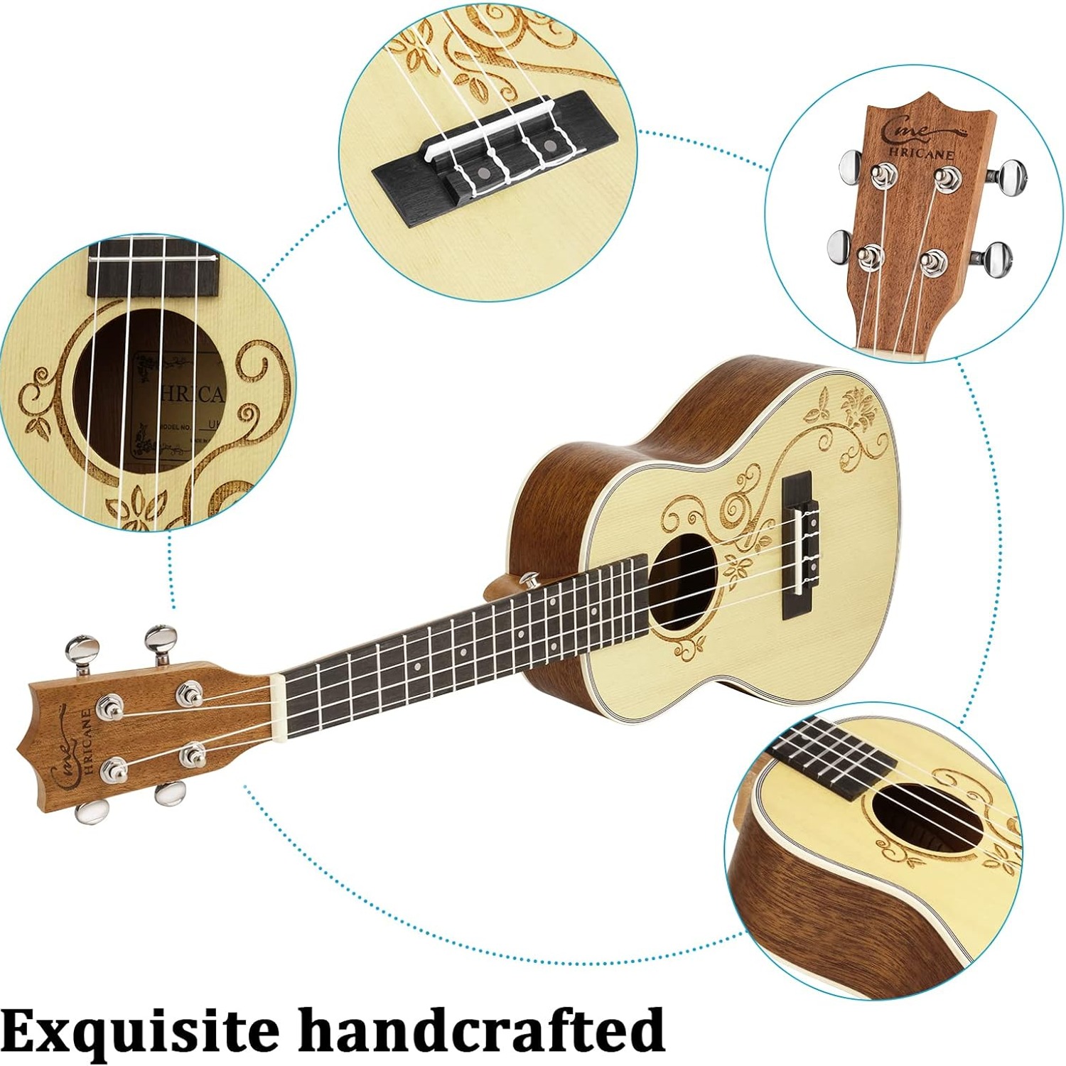 23 Inch Concert Ukulele Beginner Set: image 4