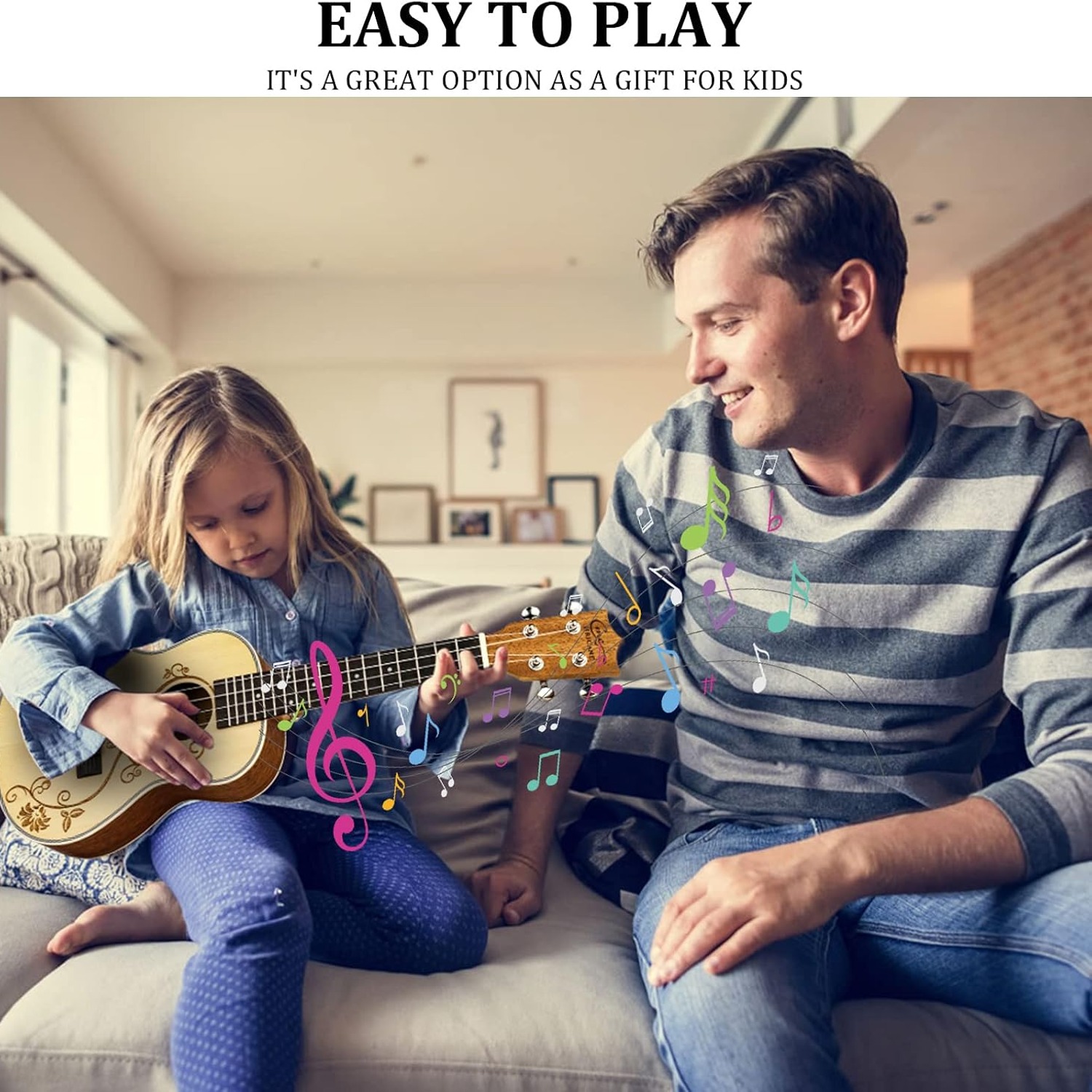 23 Inch Concert Ukulele Beginner Set: image 6