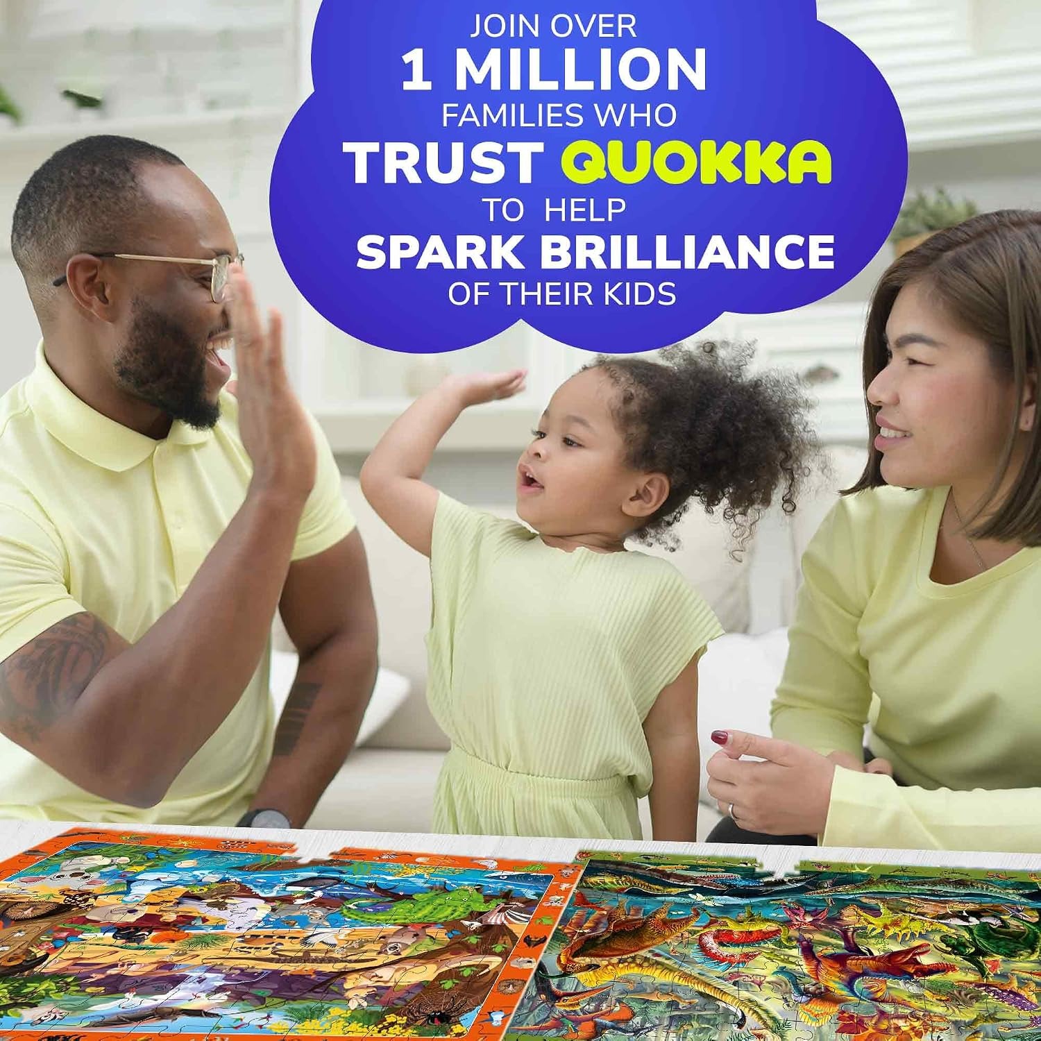 100 Piece Puzzles 4 Pack with Animals and Dinosaurs: image 2