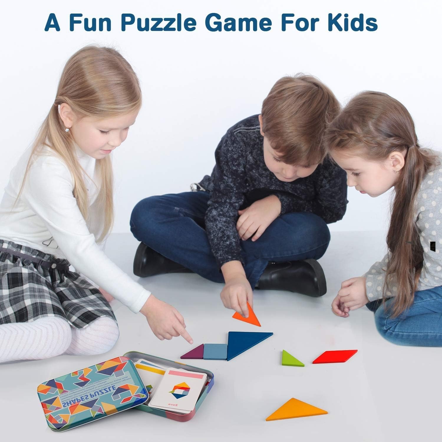 Wooden Tangram Set with 60 Pattern Cards: image 7