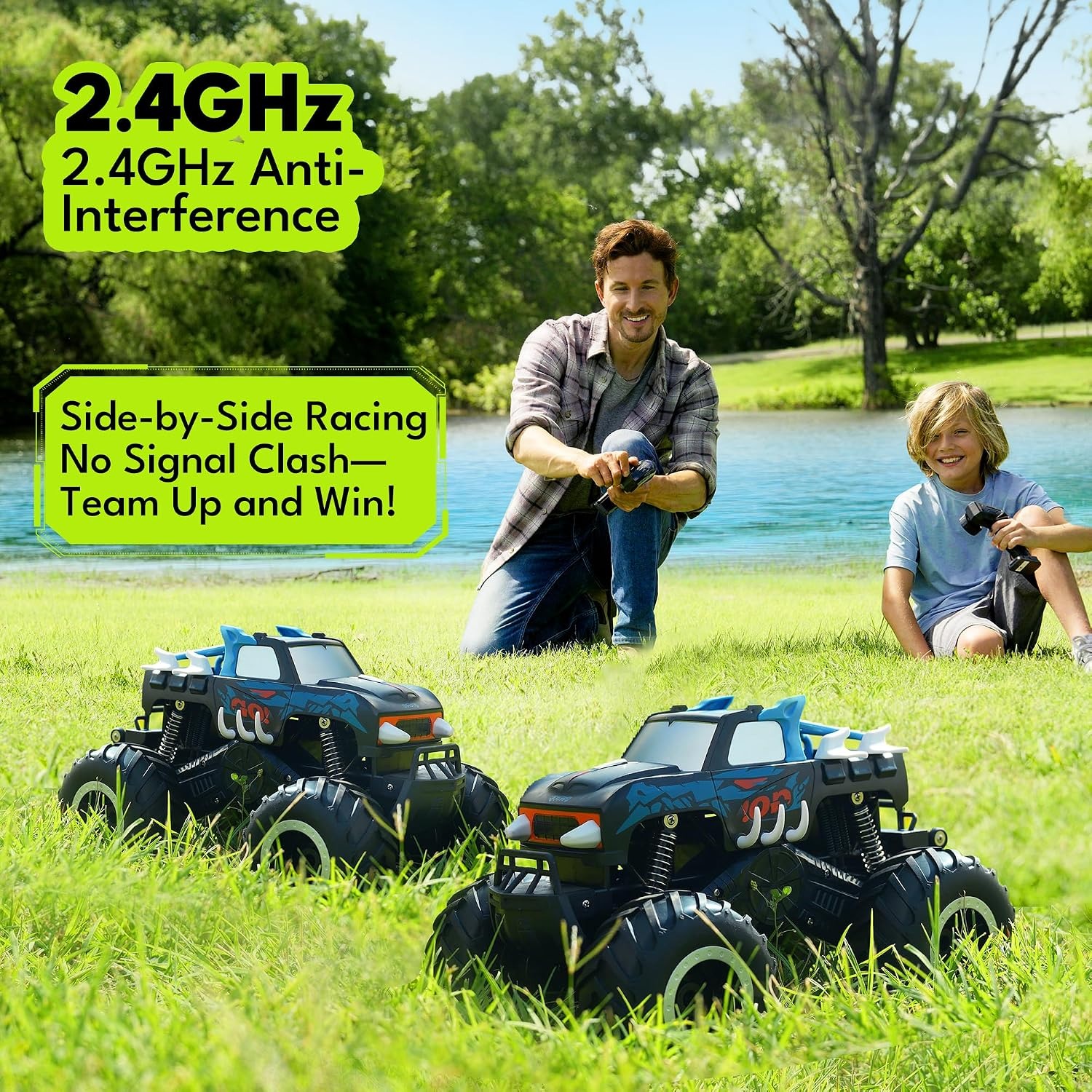 Amphibious RC Truck 1:16 Scale Waterproof Monster Truck: image 6
