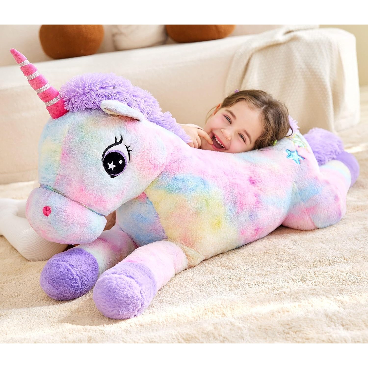 Giant Unicorn Plush Toy 43 Inch: image 7