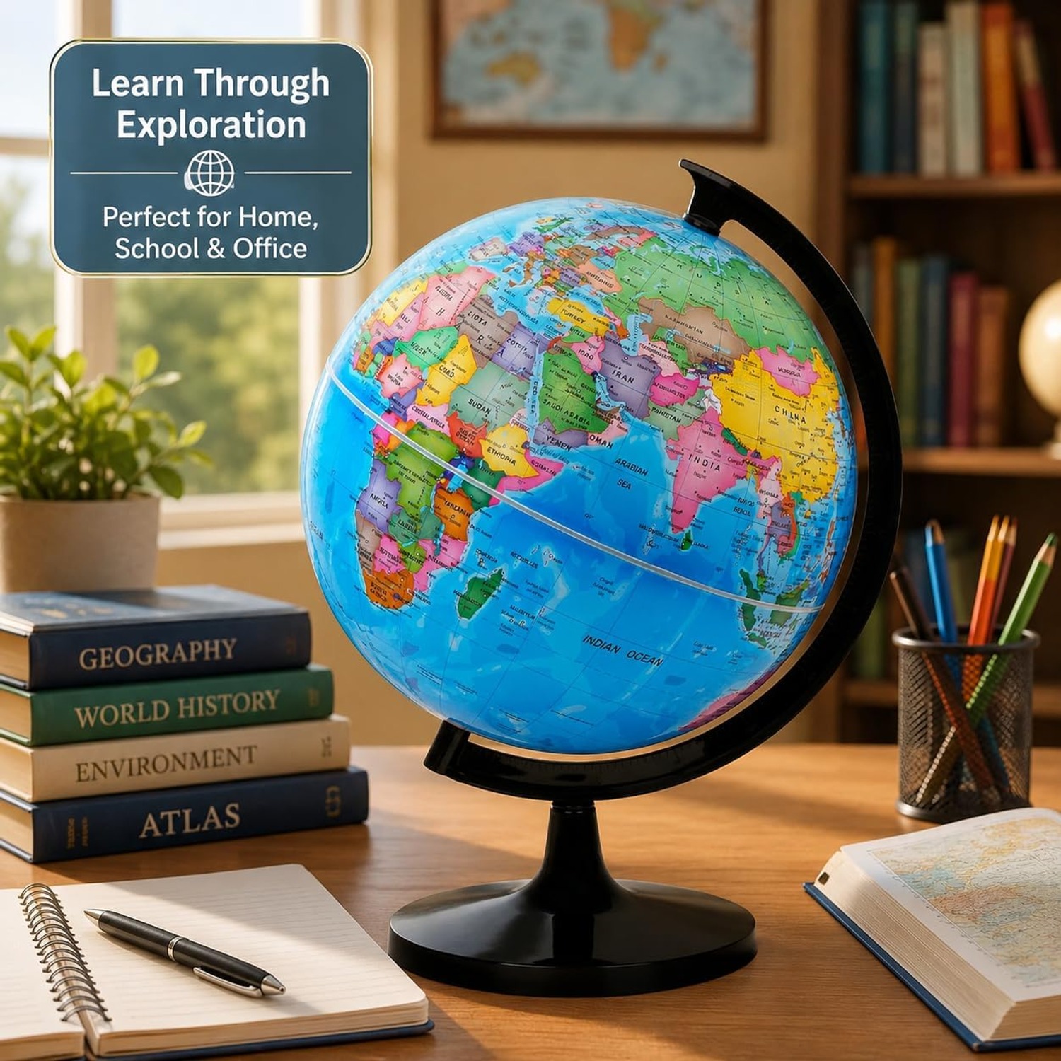 12 Inch Self-Assembly World Globe: image 6