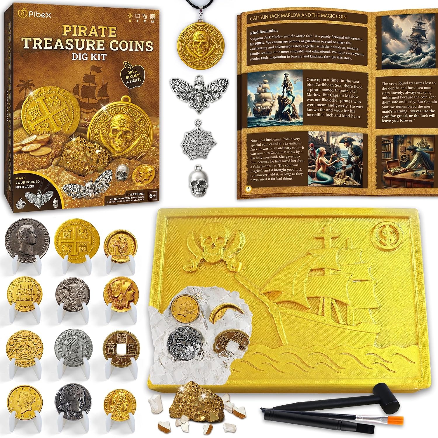 Pirate Treasure Coins Dig Kit: image 1