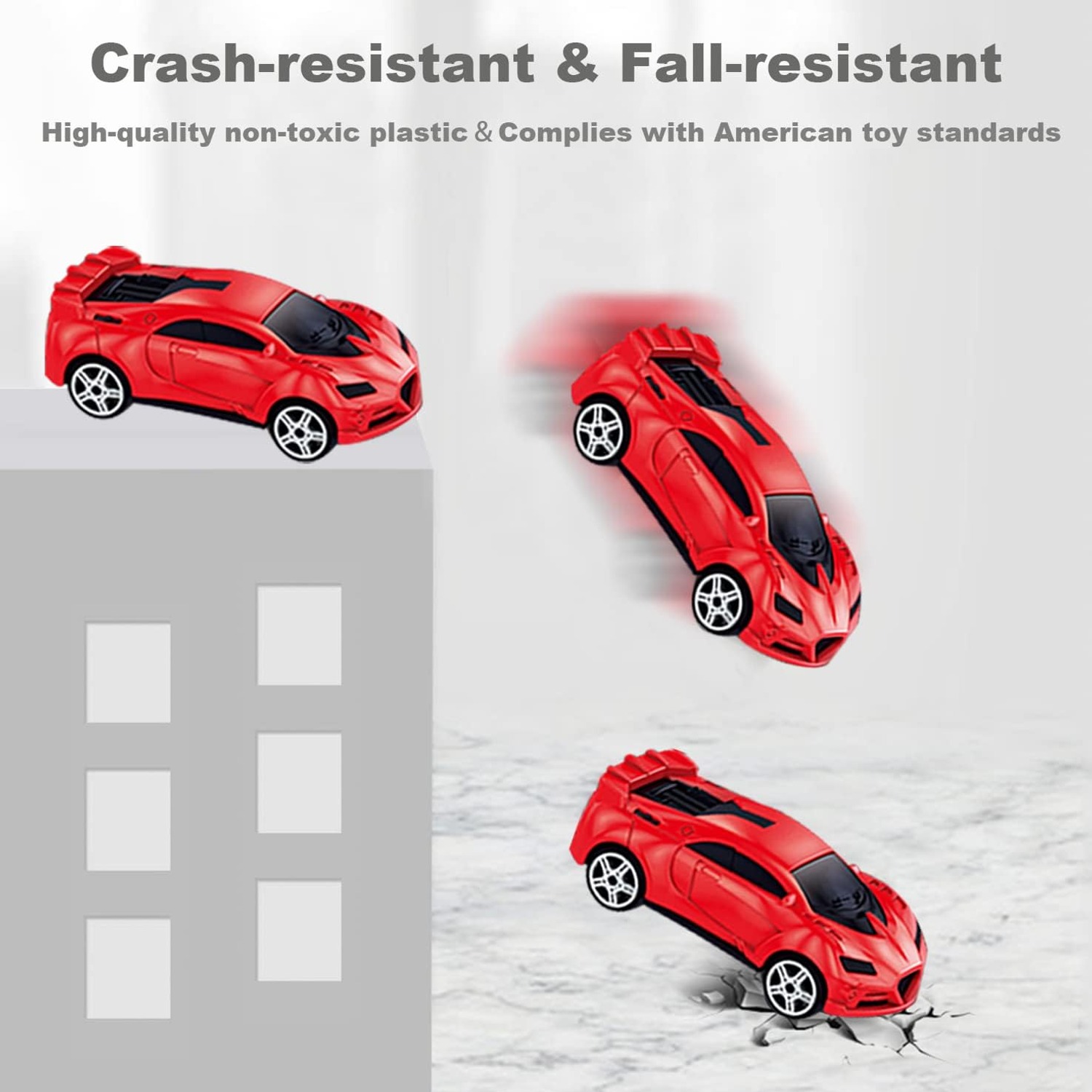 Cargo Plane Car Set with 5 Friction Cars and Helicopter: image 9